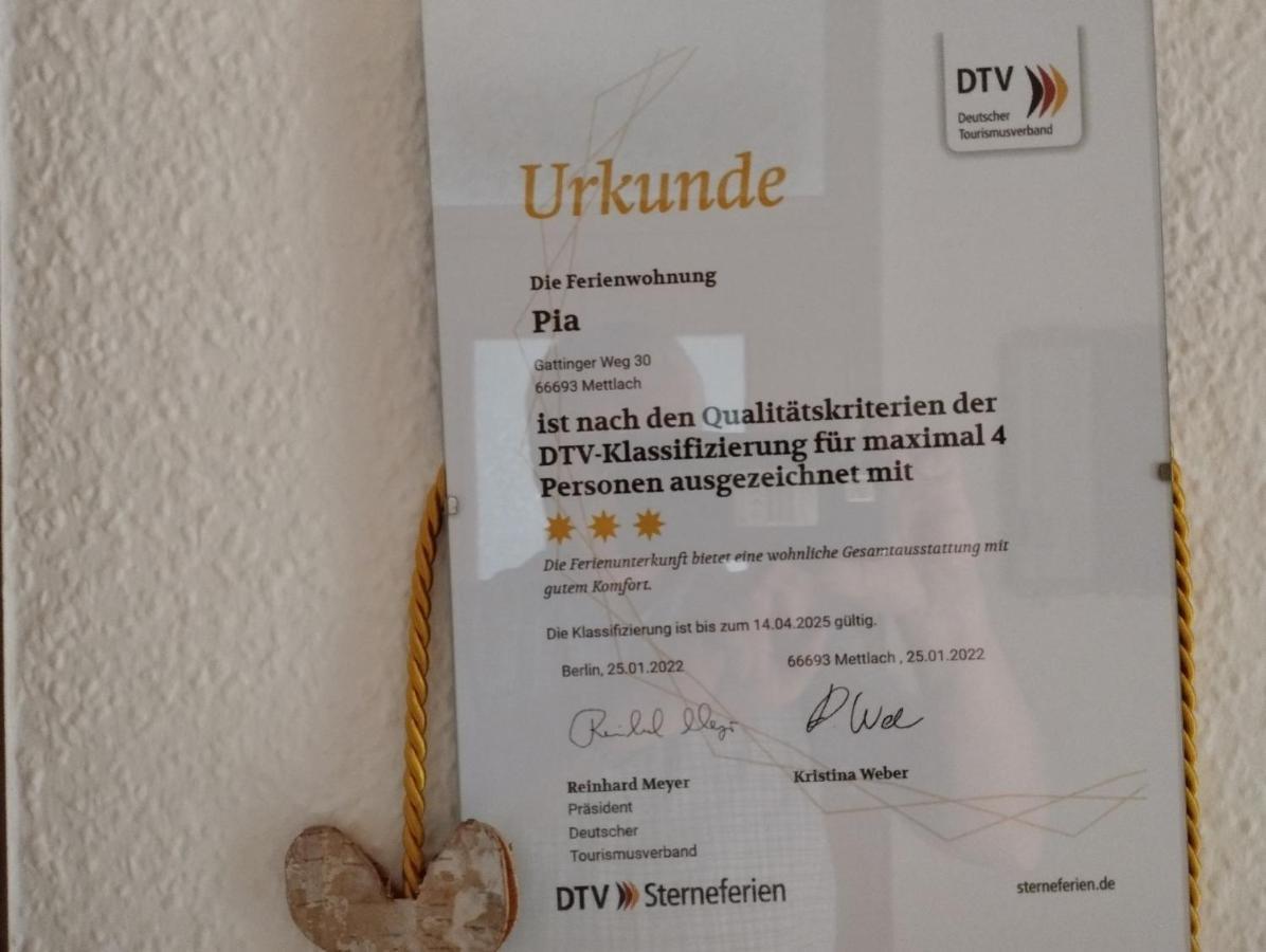 Ferienwohnung Pia Mettlach Exteriör bild